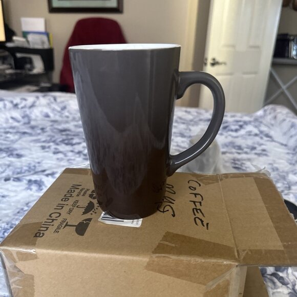 Ceramic Lidded Coffee Tea Mug Cup with Infuser and LidLarge 6 Inch Tall By Dowan - Picture 2 of 11